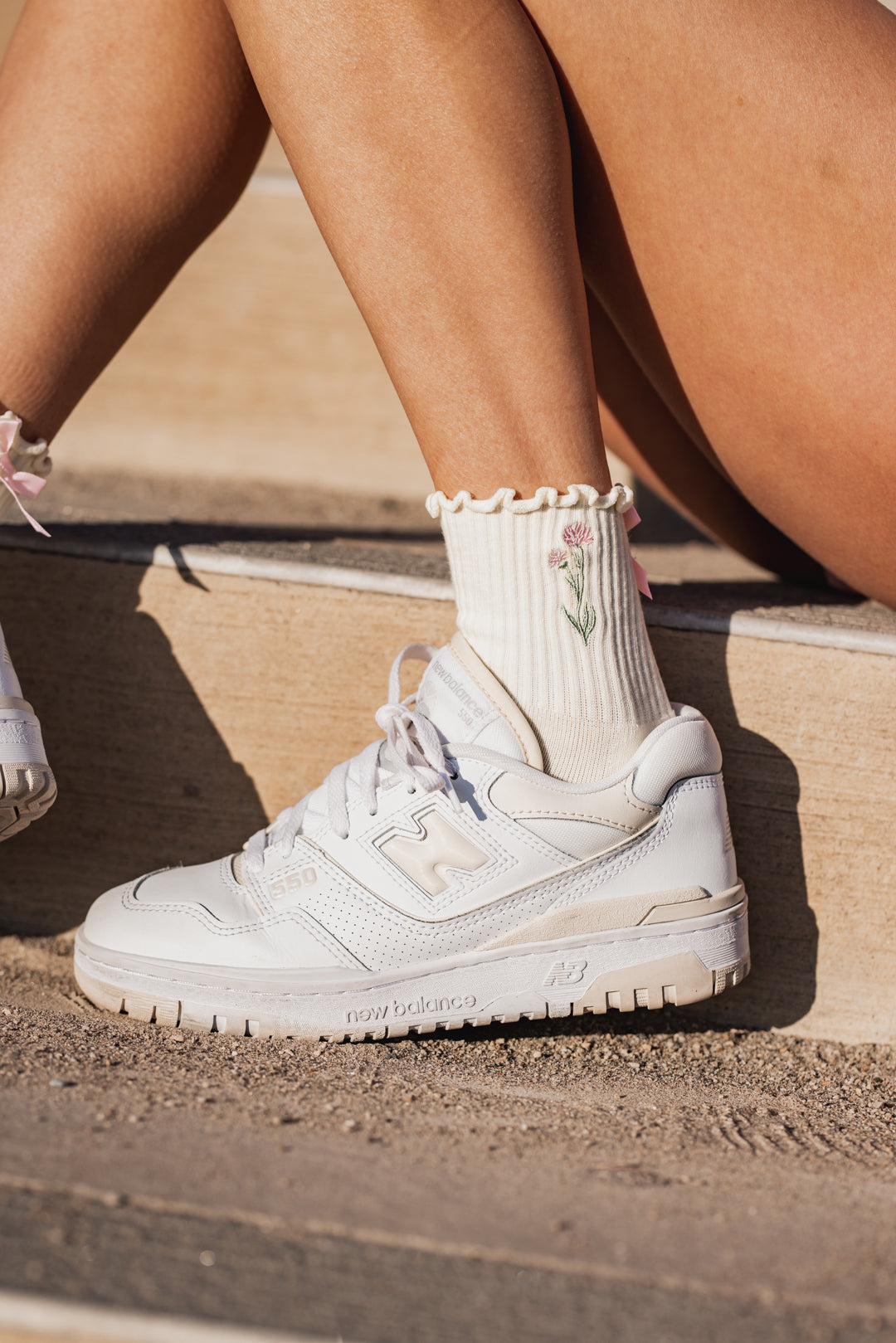 NEW Too Pink Wildflower Pilates  & Yoga Grip Socks