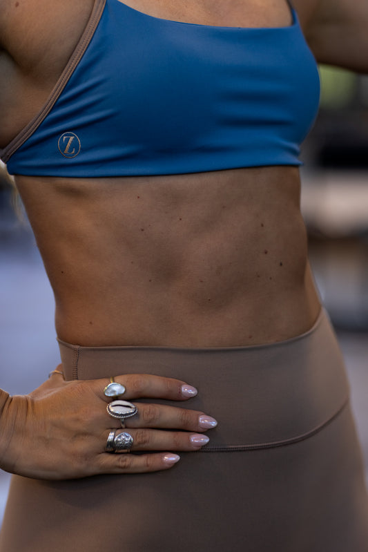 NEW "Sapphire & Cocoa" Open Back Bra