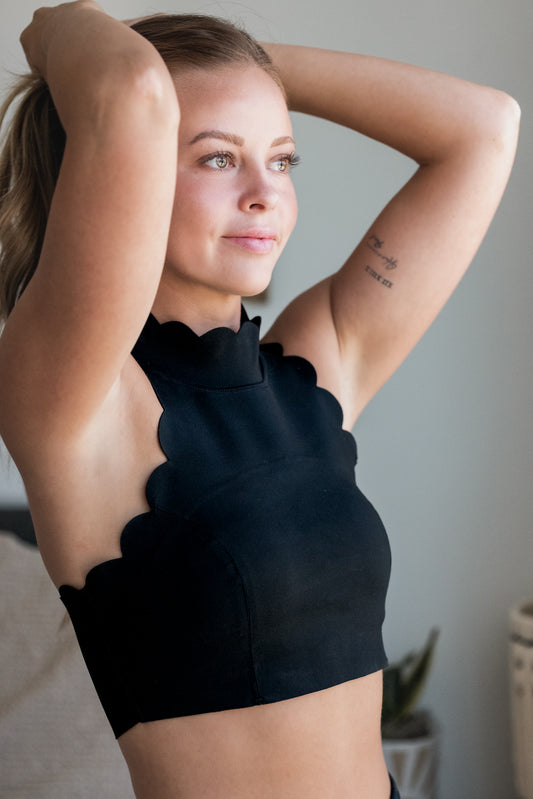 NEW Scalloped Halter Top