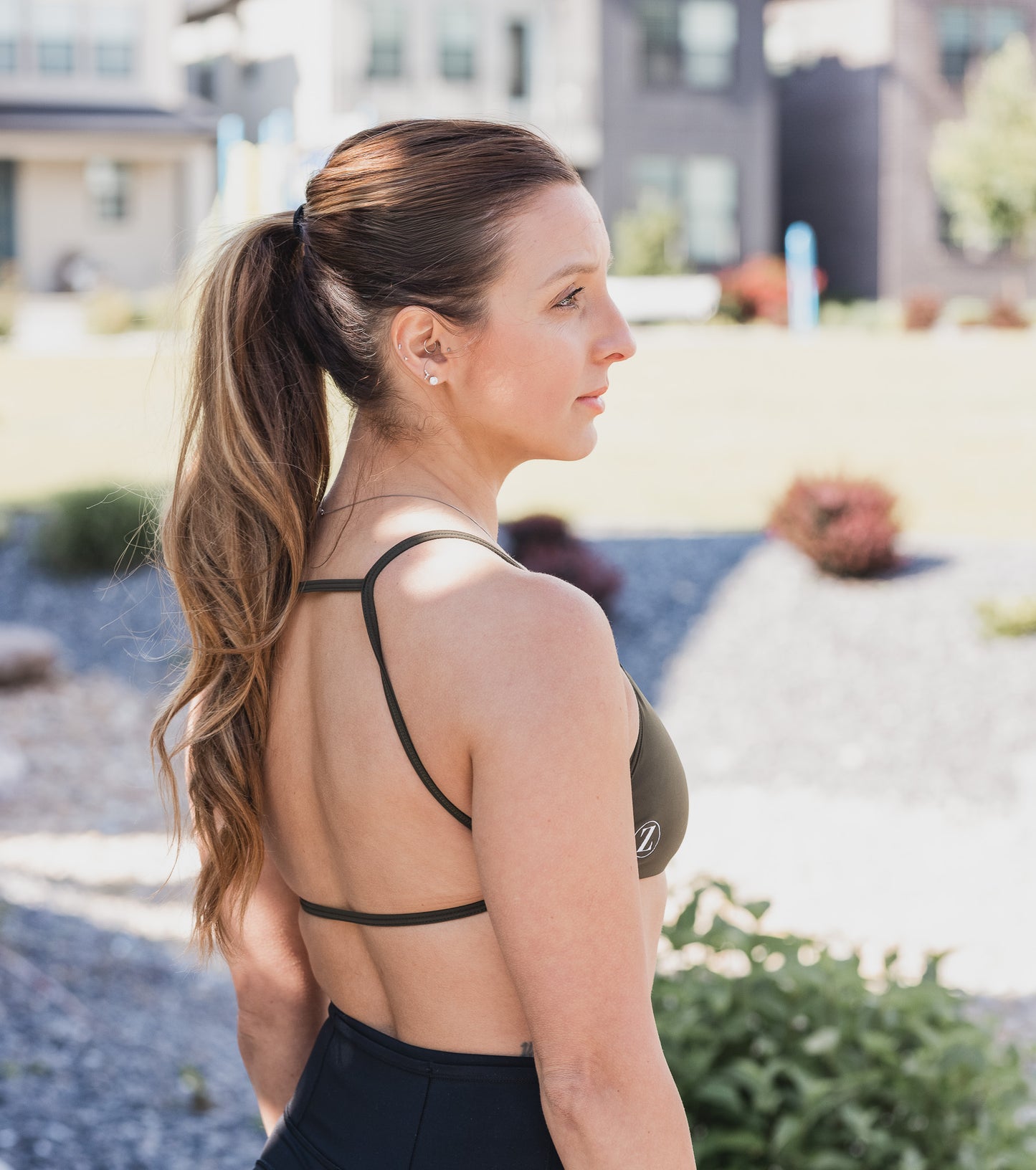 NEW Olive Open Back Bra