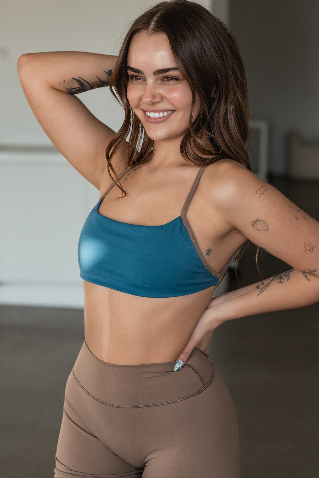 NEW "Sapphire & Cocoa" Open Back Bra